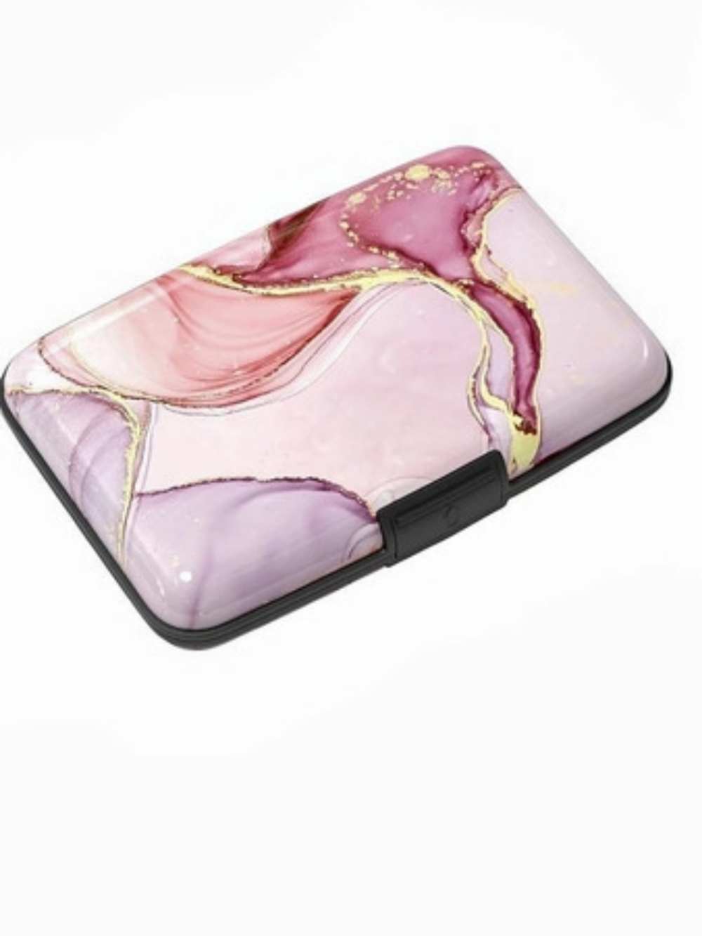 Pink & Purple Abstract Card Holder